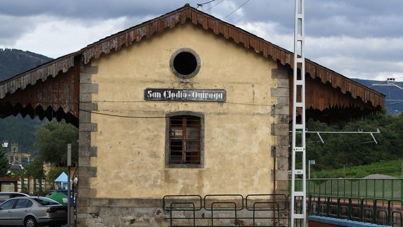 Estación de San Clodio, en Quiroga (Lugo)