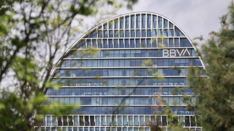 Edificio de la sede de BBVA en Madrid, conocido como ‘La Vela'. E.P./Isabel Infantes