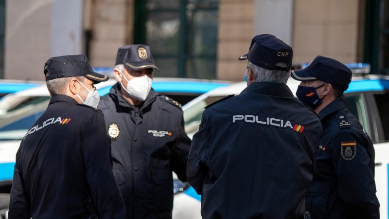 20/01/22. Agentes de la Policía Nacional de València. Foto de archivo.
