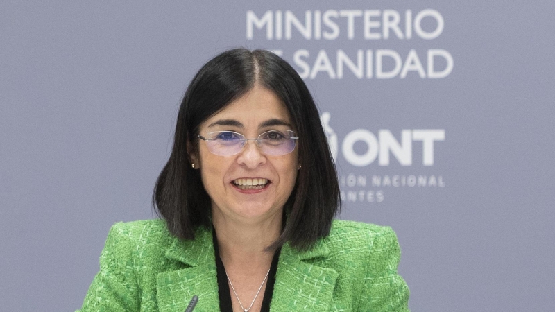 La ministra de Sanidad, Carolina Darias, presenta el balance de actividad de donación y trasplantes de 2021 (21/01/2022).