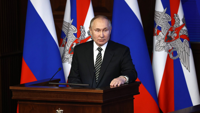 El presidente de Rusia, Vladimir Putin, a 21 de diciembre.