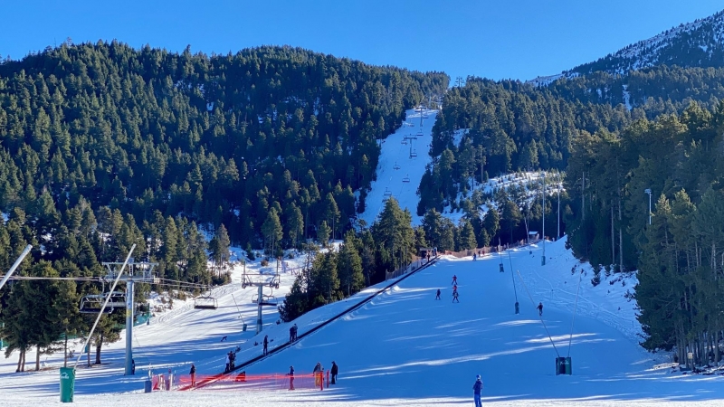 21/12/2022 - Una de les pistes d'esquí de la Masella, a la Cerdanya.