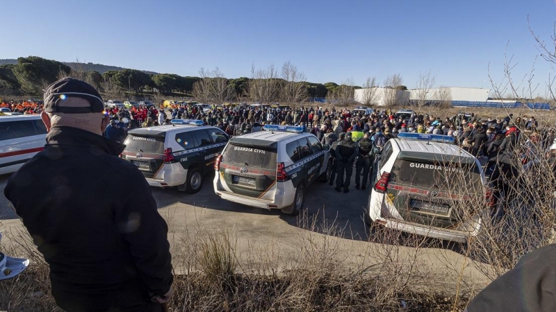 Batidas vecinales que ha organizado la Guardia Civil para localizar a la desaparecida de Traspinedo, a 29 de enero de 2022 en Traspinedo, Valladolid, Castilla y León.
