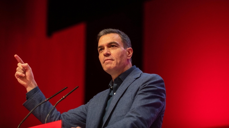 29/01/2022 El presidente del Gobierno y secretario general del PSOE, Pedro Sánchez, en un acto de campaña en Castilla y León