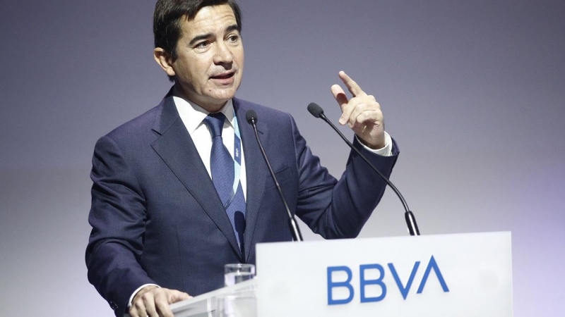 Imagen de archivo del presidente del BBVA, Carlos Torres Vila, durante su intervención en el encuentro Edufin Summit 2019. E.P:/Eduardo Parra