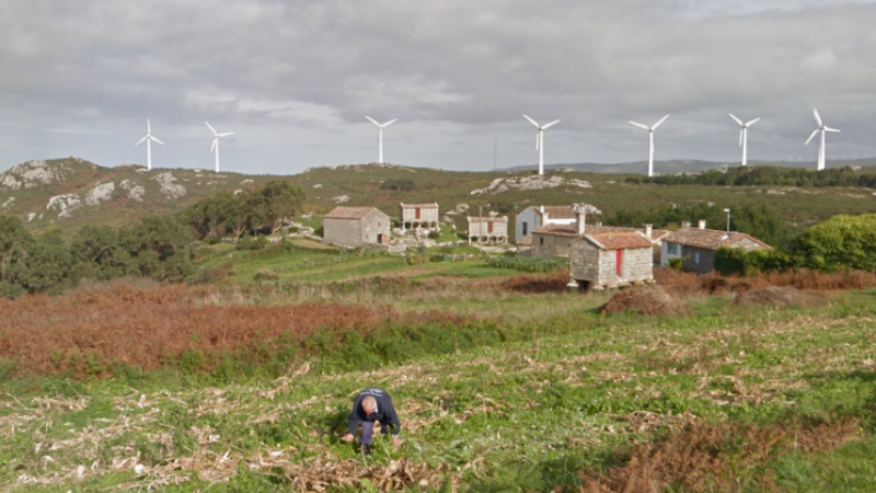 El parque eólico de O Roncudo, en Corme, en la Costa da Morte de A Coruña, cuya repotenciación, ya ejecutada, fue anulada en enero por el Tribunal Superior de Xustiza de Galicia