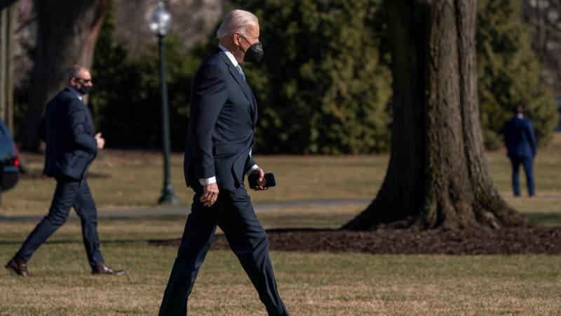 El presidente de Estados Unidos, Joe Biden, este viernes.