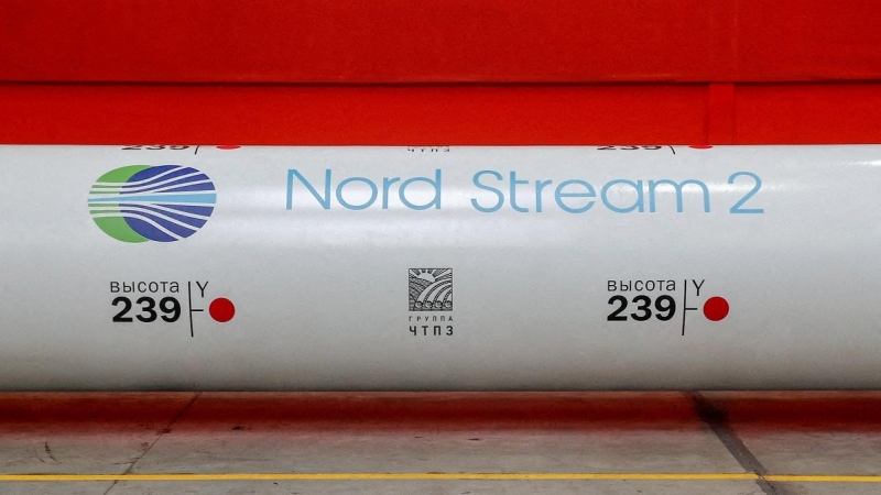 Vista de una tubería del gaseoducto Nord Stream 2 que conecta Rusia con Alemania.