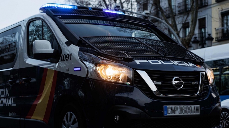 24/2/22-Un coche de Policía Nacional a 10 de febrero de 2022, en Madrid (España).