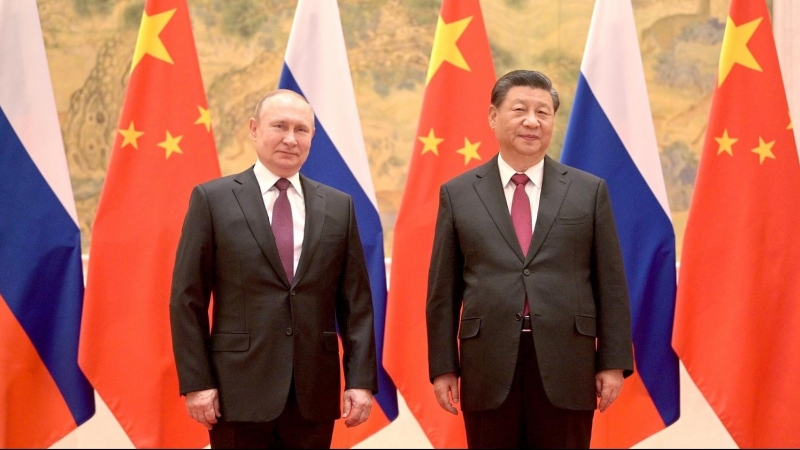 25/02/22. El presidente chino, Xi Jinping durante una cumbre en Pekín (China) con Vladimir Putin, a 4 de febrero de 2022.