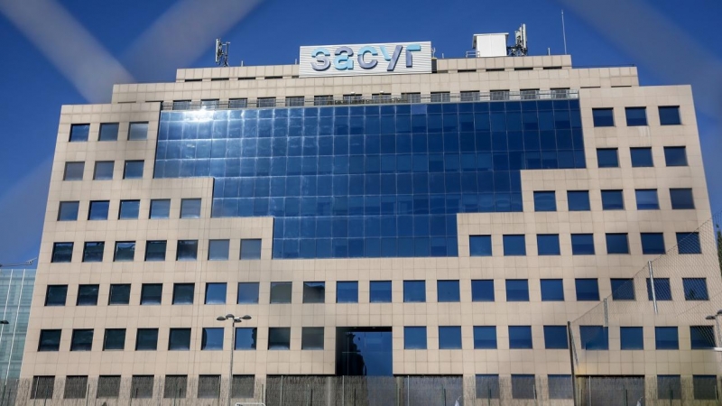 Foto del exterior del edificio de la sede de Sacyr en Madrid. E.P./Ricardo Rubio