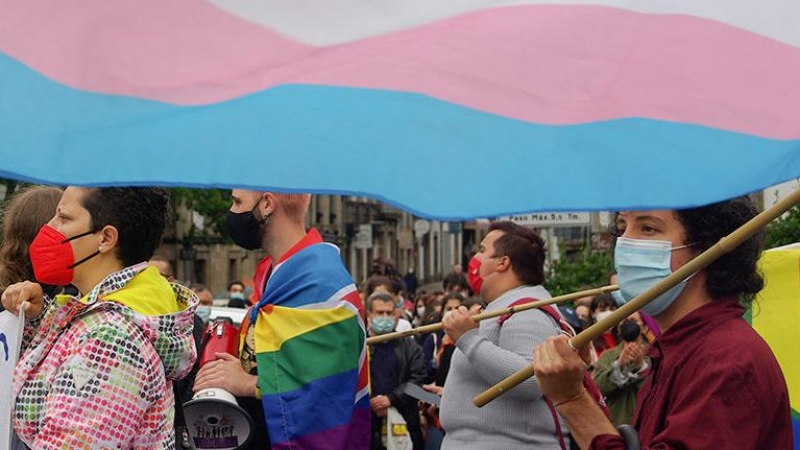 28/2/22 Manifestación contra a LGTBIfobia en Compostela.