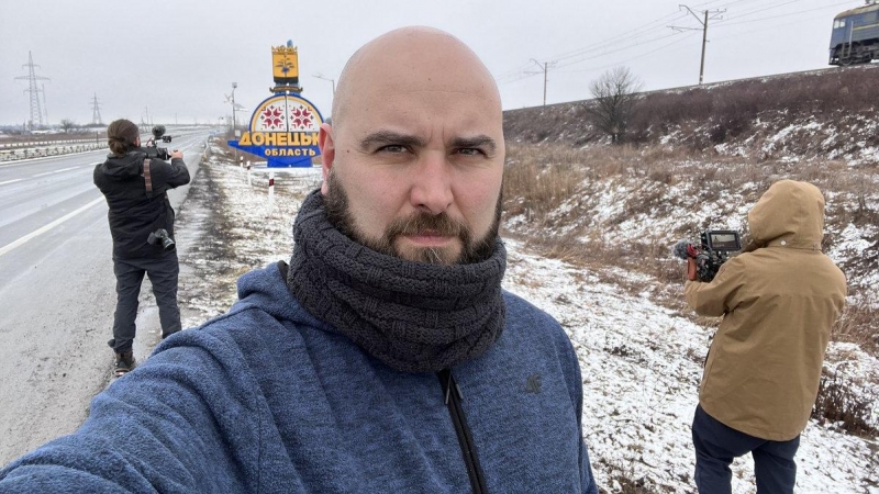 03/02/2022 El periodista Pablo González,  ha sido detenido en la localidad polaca de Rzeszow, en la frontera con Ucrania, donde se encontraba informando sobre la crisis de refugiados