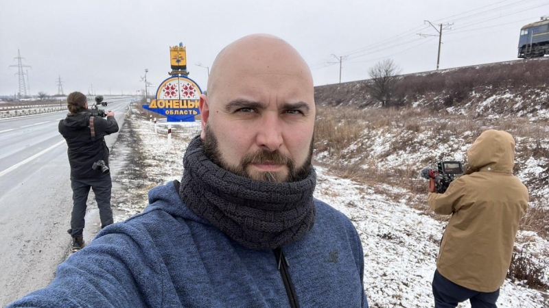 03/02/2022 El periodista Pablo González,  ha sido detenido en la localidad polaca de Rzeszow, en la frontera con Ucrania, donde se encontraba informando sobre la crisis de refugiados