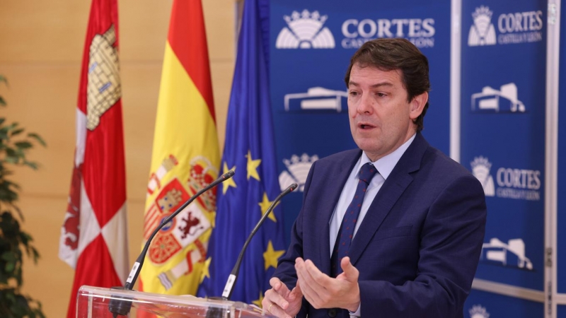 (28.02.2022) Fernández Mañueco en una rueda de prensa