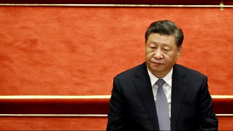 04/03/2022 Xi Jinping, durante la sesión inaugural de la Conferencia Consultiva Política del Pueblo Chino celebrada en el  Gran Salón del Pueblo, en la ciudad de Pekin