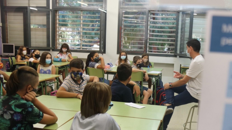 14/09/2020 - Imatge d'arxiu d'una escola concertada de Barcelona.