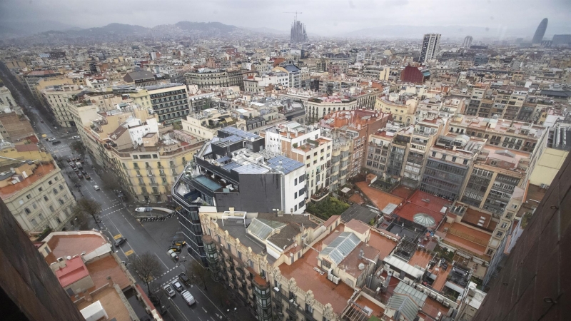 09/03/2022- Vista panorámica de la ciudad de Barcelona