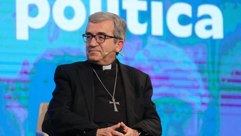 El secretario general y portavoz de la Conferencia Episcopal Española, Monseñor Luis Argüello, este jueves en Madrid.