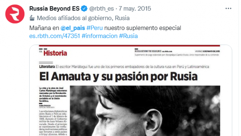 Publicaciones de Russia Beyond distribuidas por el diario 'El País'