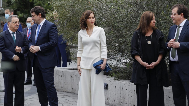 La presidenta de la Comunidad de Madrid, Isabel Díaz Ayuso, durante la Conferencia de Presidentes.