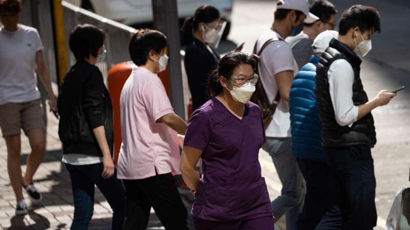 (14/03/2022) La vida diaria en Hong Kong durante la pandemia.