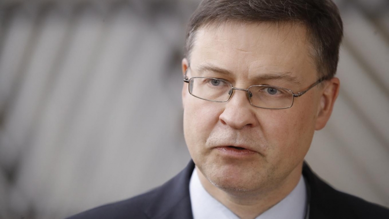 El vicepresidente ejecutivo de la Comisión Europea y titular de Comercio, Valdis Dombrovskis.