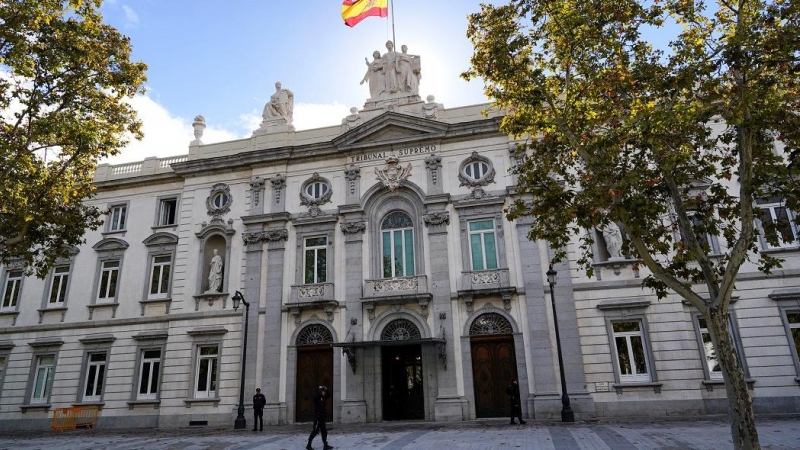 Fachada de la sede del Tribunal Supremo.