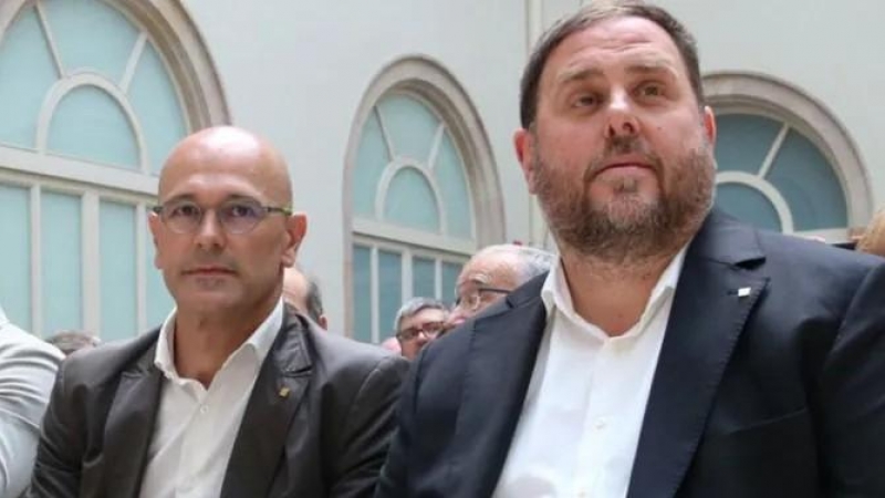 Raül Romeva i Oriiol Junqueras en una imatge d'arxiu.