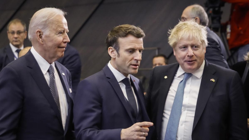 Biden, Macron y Johnson