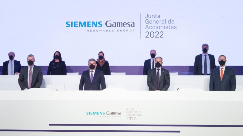 Vista de la junta de accionistas de Siemens-Gamesa.