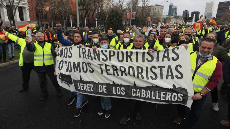 Protesta en Madrid