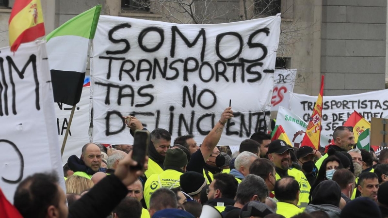 Manifestación transportistas