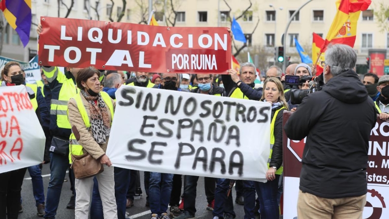 Manifestación transportistas