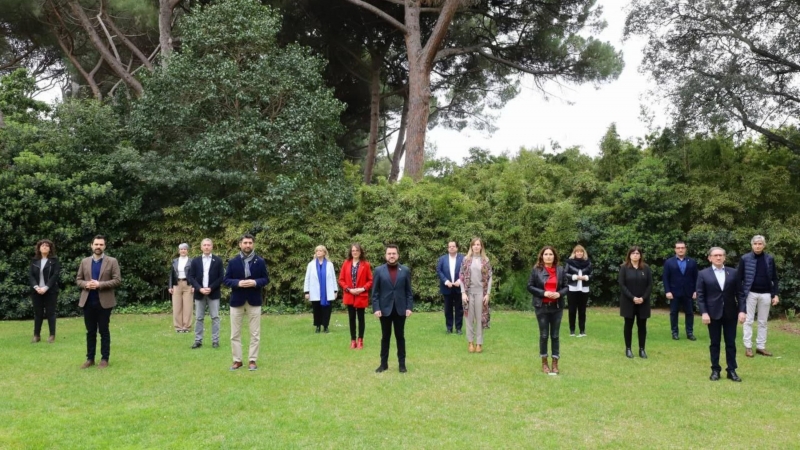 El president de la Generalitat, Pere Aragonès, encapçala la II Jornada de treball del Govern, amb tots els i les membres de l'Executiu, al Palau de Pedralbes.