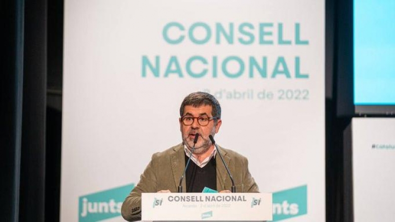 Jordi Sànchez durant el Congrés Nacional de Junts celebrat aquest dissabte.