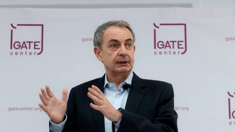 José Luis Rodríguez Zapatero, presidente del Consejo Asesor de GATE Center, en la presentación en Madrid este 5 de abril de 2022.