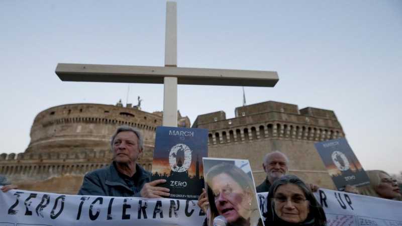 Una protesta contra los abusos sexuales en la Iglesia, en una imagen de archivo