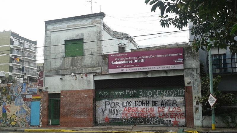 Automotores Orletti, una de las sedes de uno de los centros clandestinos durante la dictadura argentina, en Buenos Aires