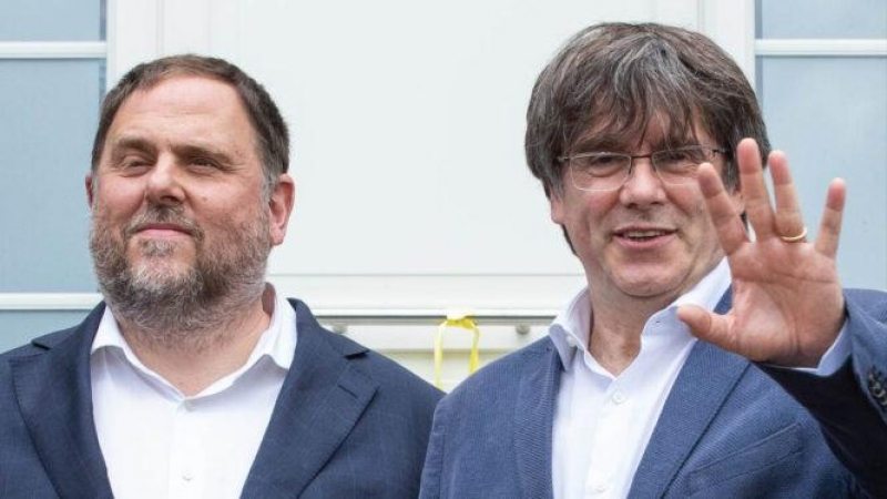 Oriol Junqueras y Carles Puigdemont