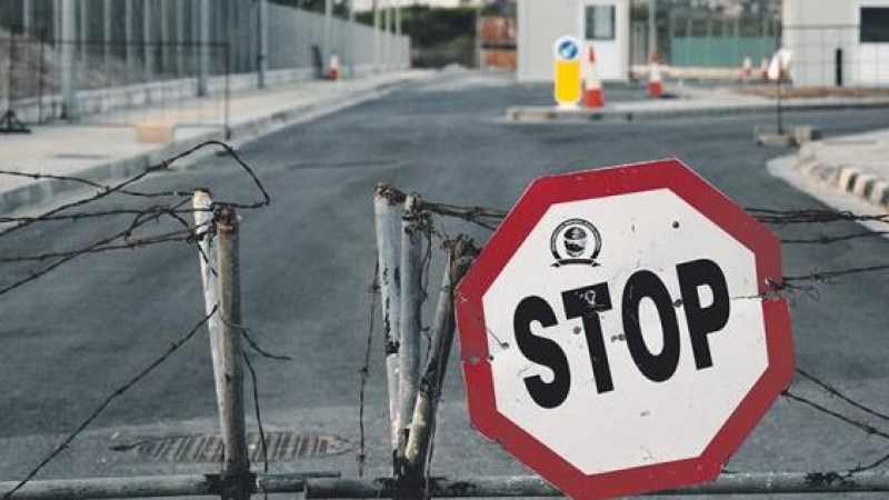 25/11/22 Uno de los 'checkpoints' que separan las dos zonas de Chipre