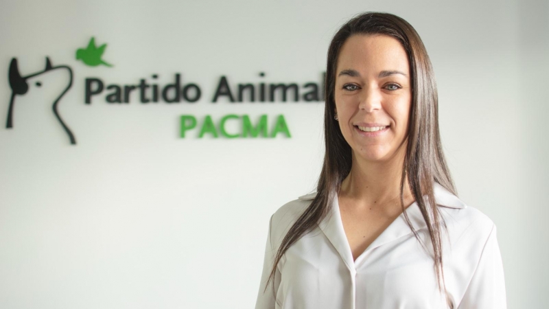 La candidata de PACMA en las elecciones a la Junta de Andalucía, Cristina García.