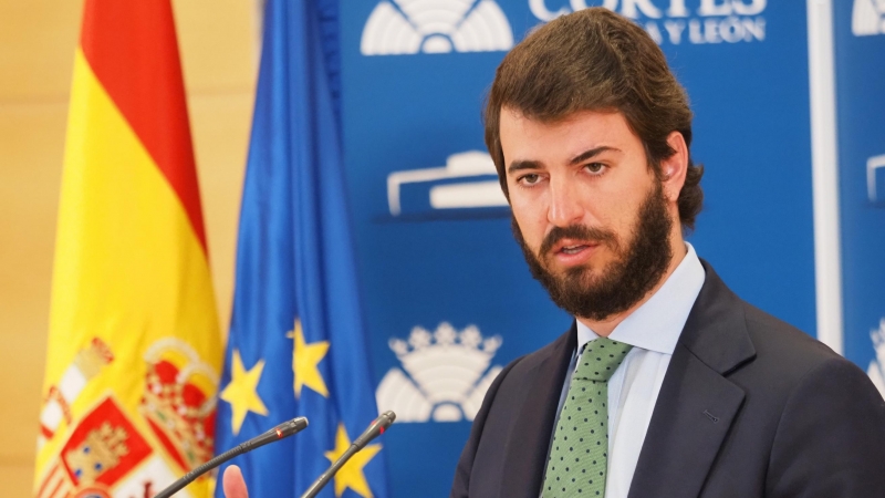 El candidato de Vox a la presidencia de las Cortes de Castilla y León, Juan García-Gallardo