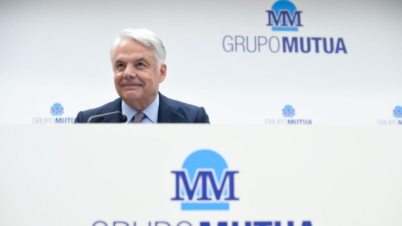 El presidente del Grupo Mutua Madrileña, Ignacio Garralda, en la presentación de los resultados de la entidad correspondientes al ejercicio 2021, en el Paseo de la Castellana, a 9 de marzo de 2022, en Madrid.