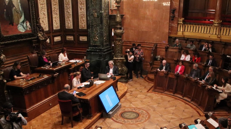 29/04/2022 - El ple de l'Ajuntament de Barcelona d'aquest divendres, 29 d'abril.