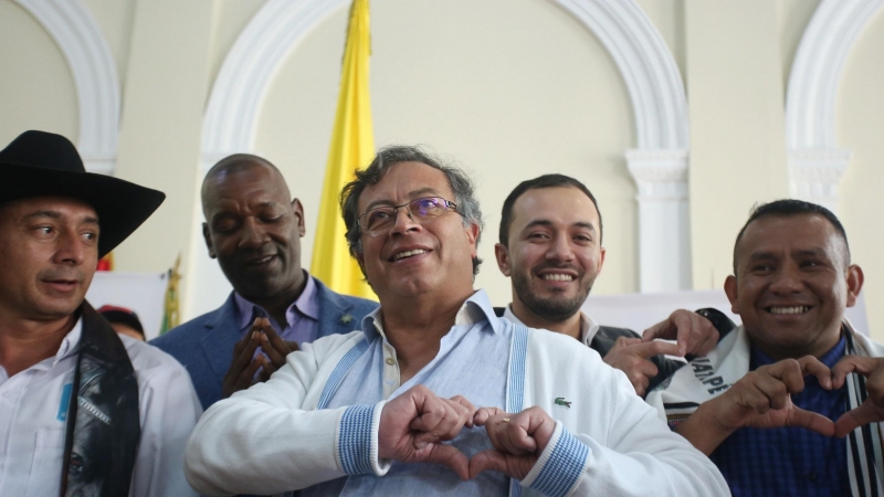 6/5/22-El candidato a la presidencia de Colombia Gustavo Petro, a 5 de abril de 2022, en Bogotá.