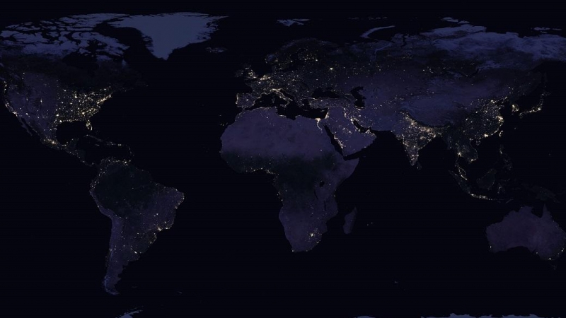 Visión nocturna de Google Earth