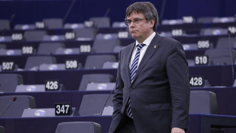 Carles Puigdemont en el Parlamento Europeo