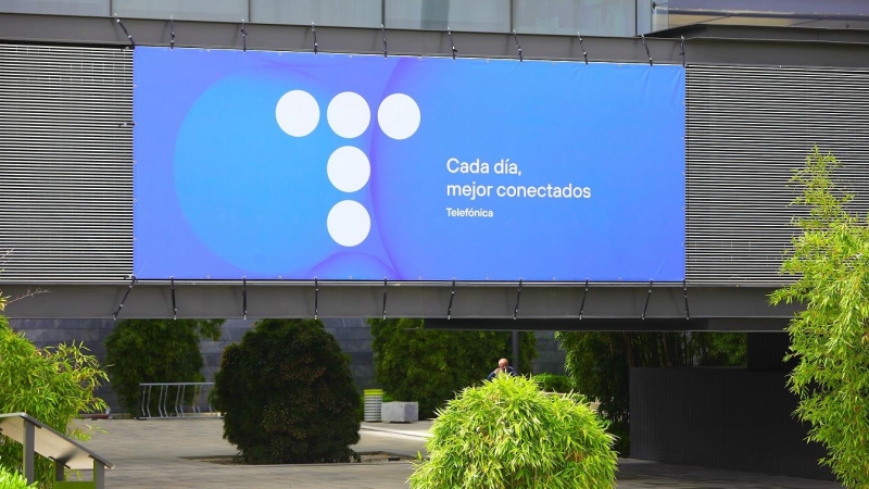 Edificio de la sede de Telefónica en la zona norte de Madrid. E.P./Jesús Hellín