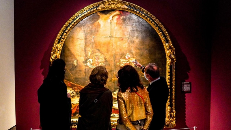 02/11/2021-Visitantes del Museo de Bellas Artes de Sevilla en la exposición 'Valdés Leal. 1622-1690' el 02 de noviembre 2021